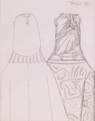 Untitled (Two Men), 1955